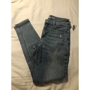 OLD NAVY pop icon skinny secret slim 5 pockets high rise size 0 NEW